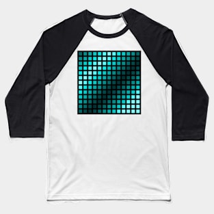 Mint Gradient Geometric Pattern Baseball T-Shirt